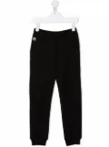 Philipp Plein Junior crystal logo jogging trousers - Black