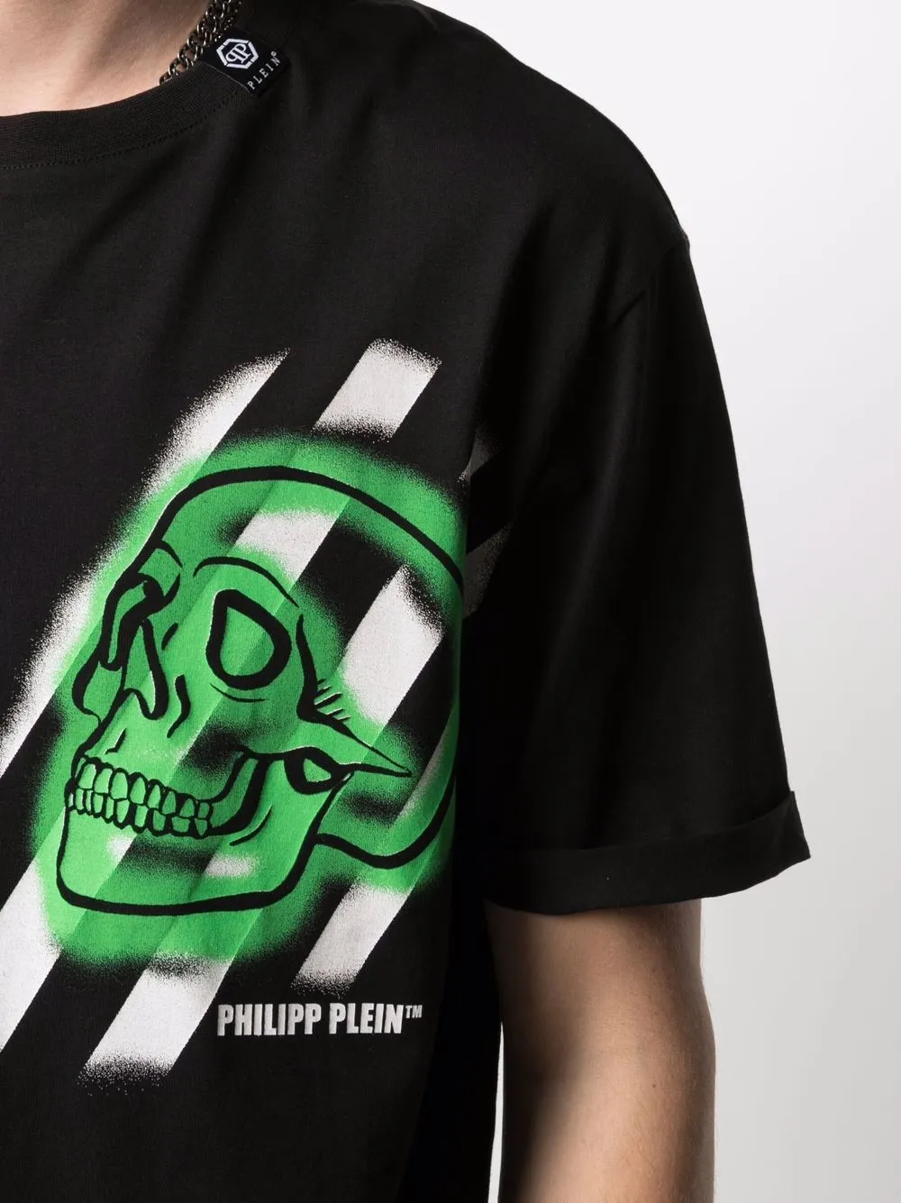 фото Philipp plein футболка с принтом skull