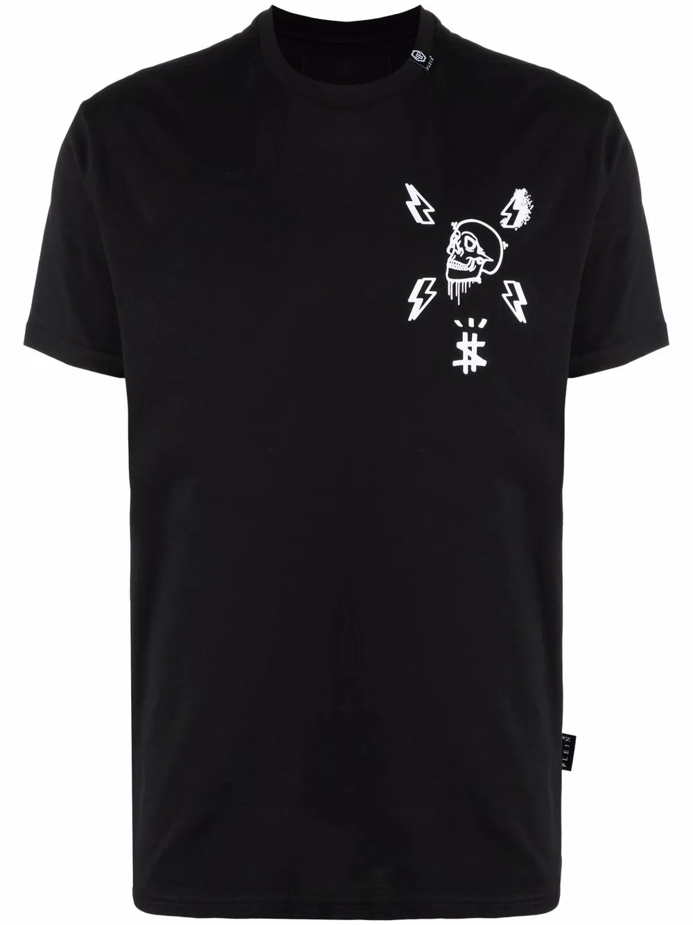 

Philipp Plein playera con motivo Skull - Negro