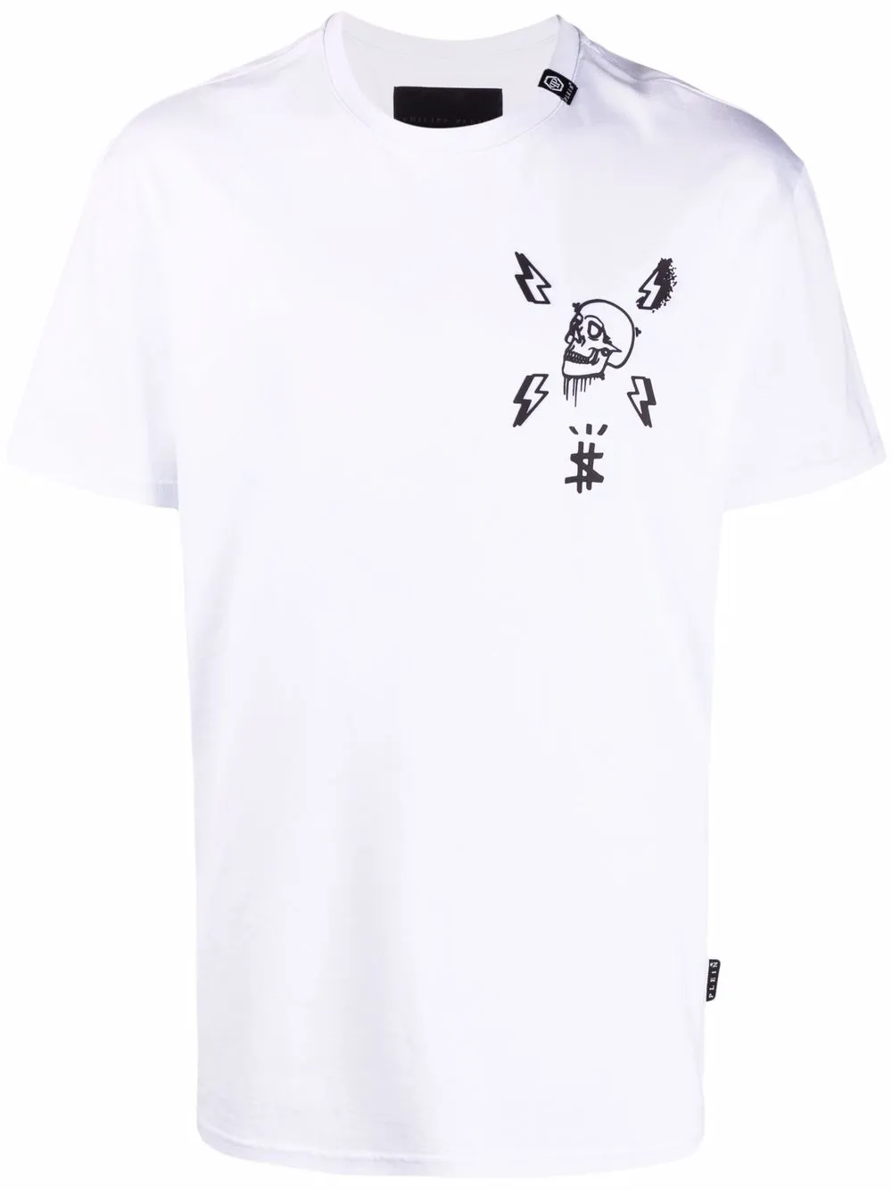 

Philipp Plein playera con motivo Skull - Blanco