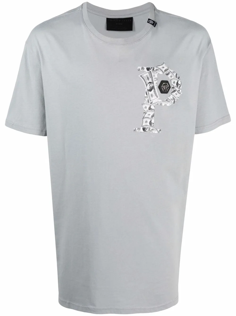 

Philipp Plein graphic-print logo T-shirt - Grey