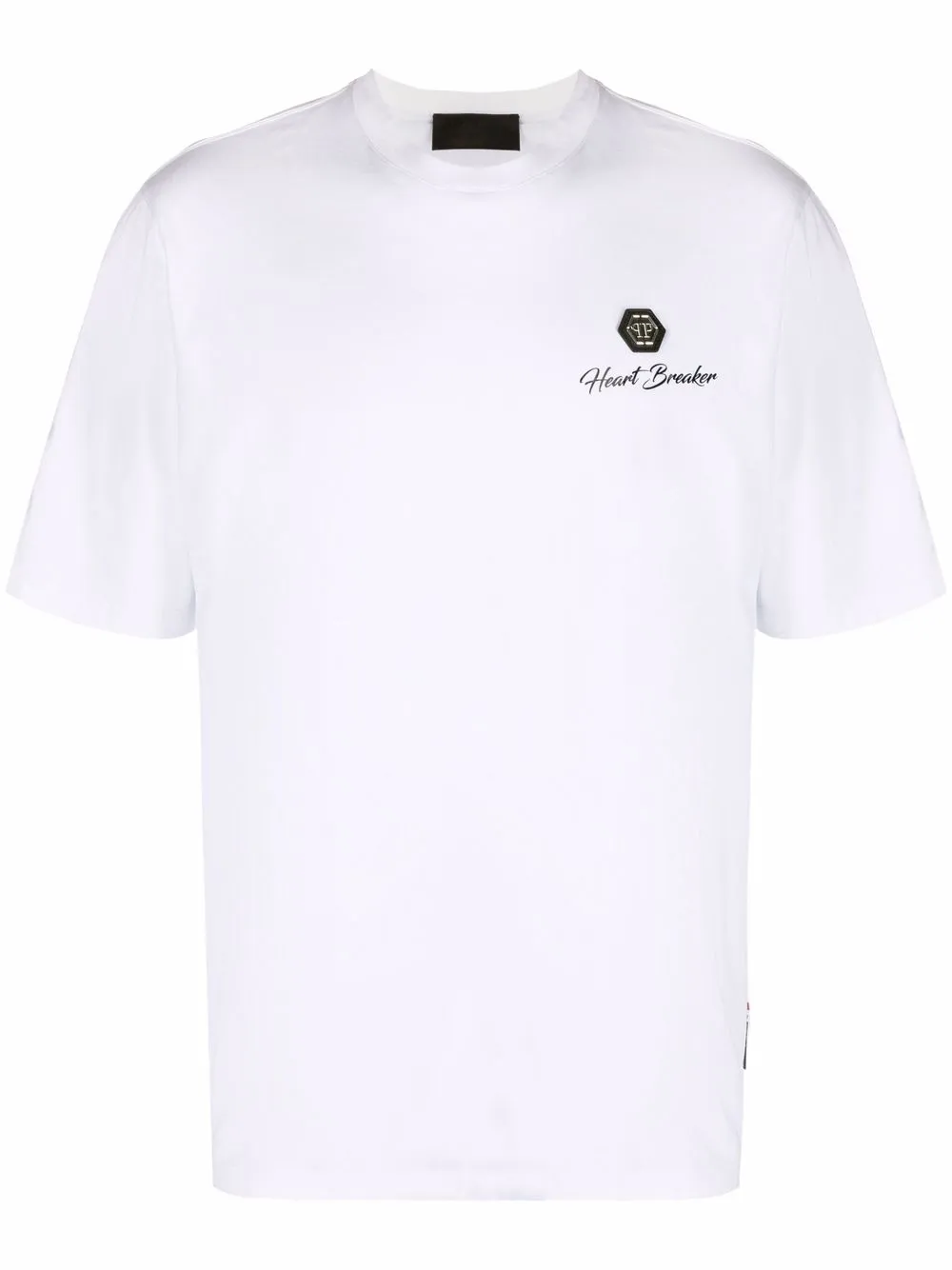 Philipp Plein playera Heart Breaker - Blanco