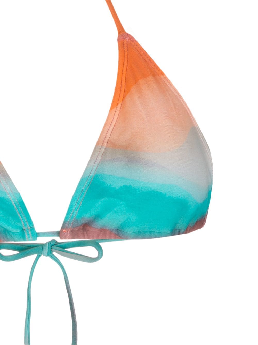 Shop Brigitte Print Triangle Bikini Set In Multicolour