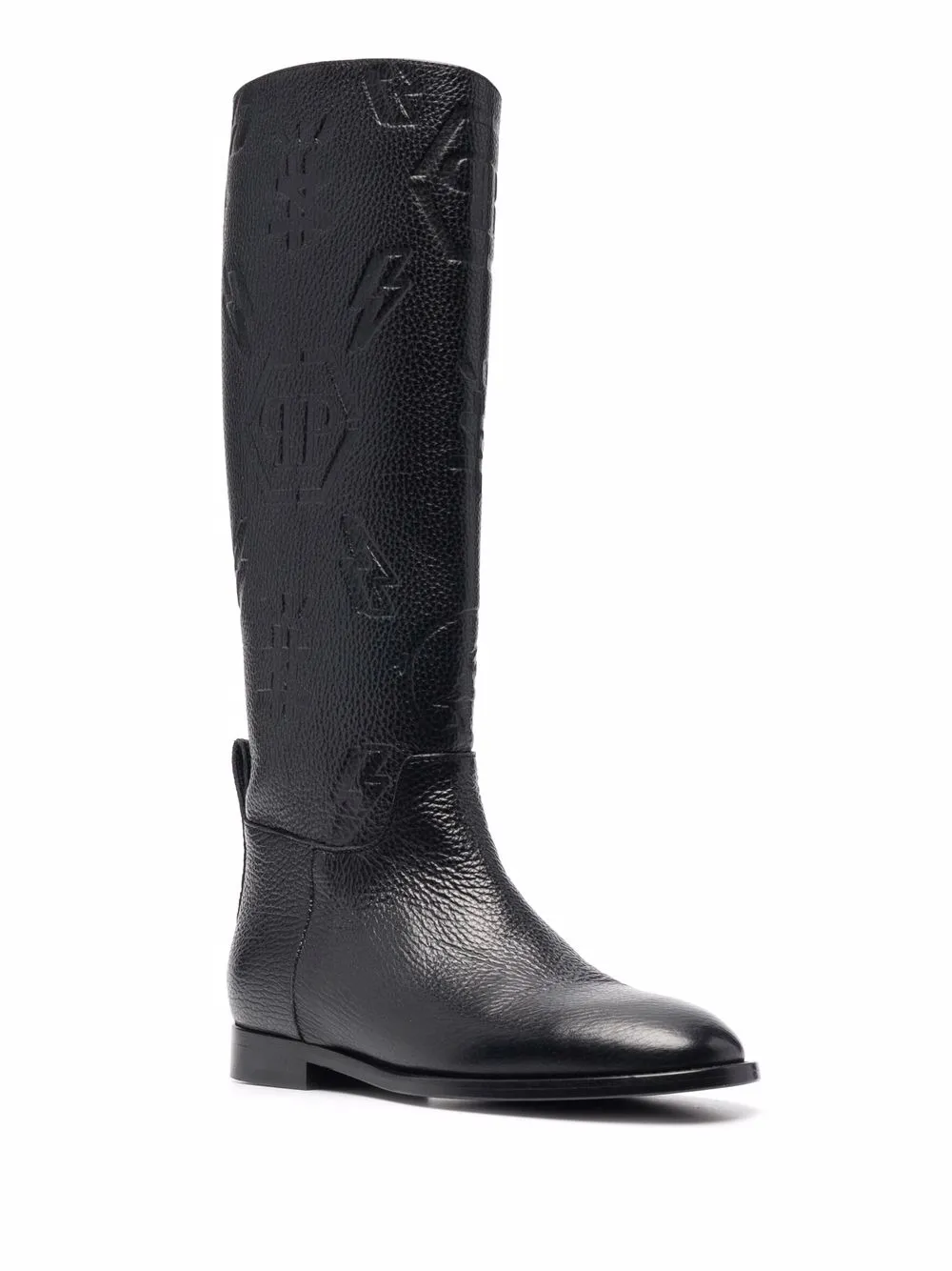 фото Philipp plein сапоги с тисненым логотипом