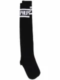 Philipp Plein logo-print socks - Black
