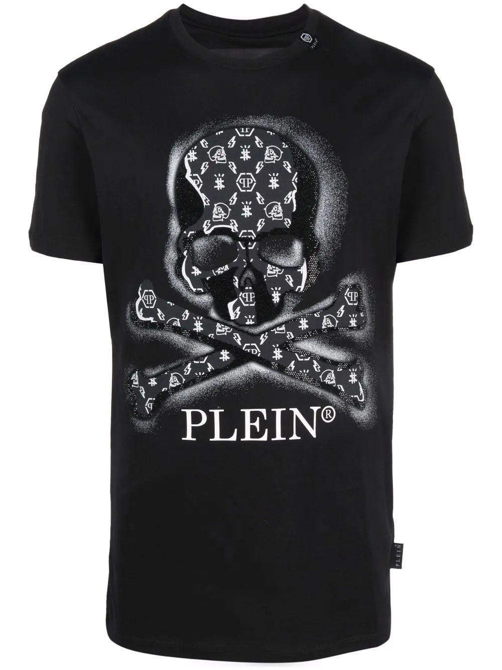 фото Philipp plein футболка с кристаллами и принтом skull