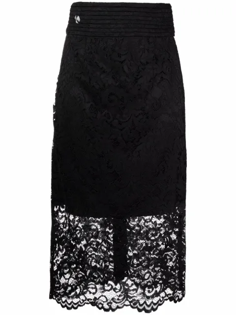 Philipp Plein lace midi skirt