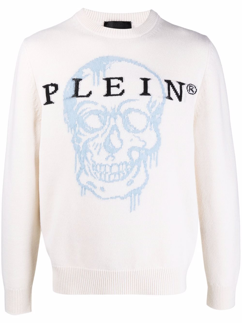 фото Philipp plein джемпер вязки интарсия с узором skull