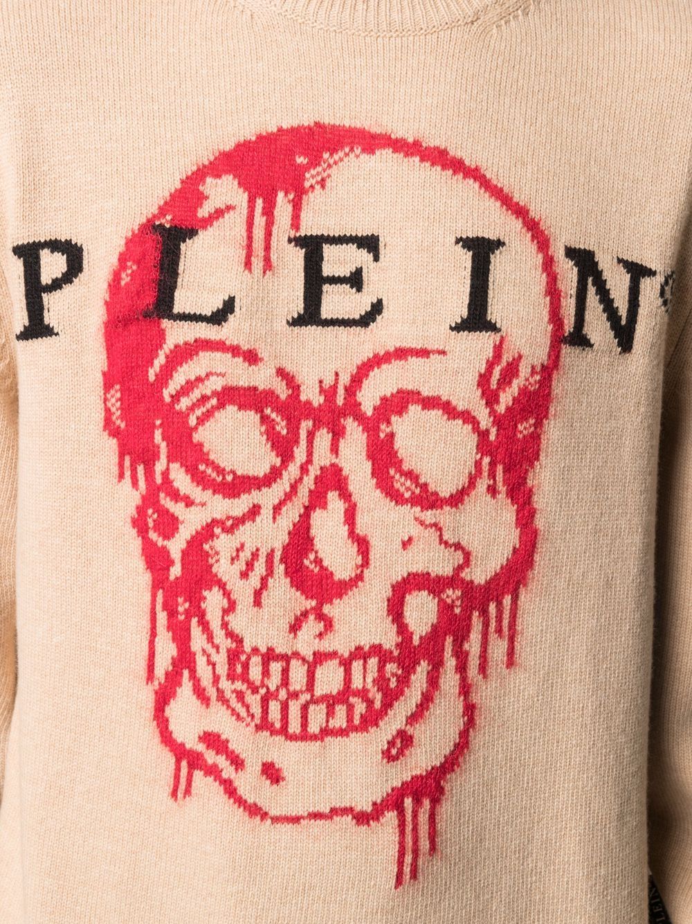 фото Philipp plein джемпер ls skull вязки интарсия