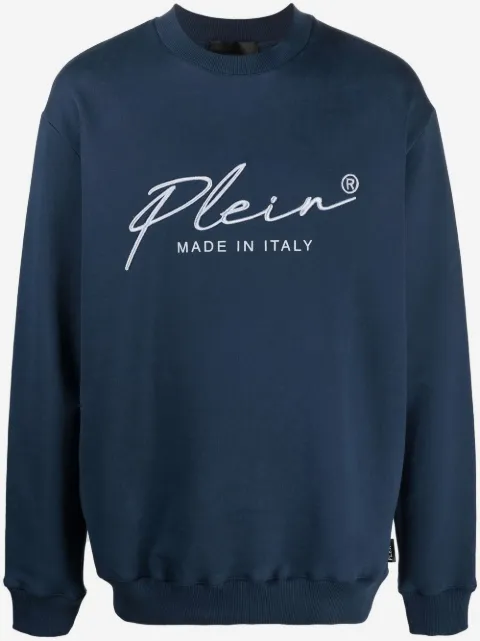Philipp Plein sudadera con logo bordado