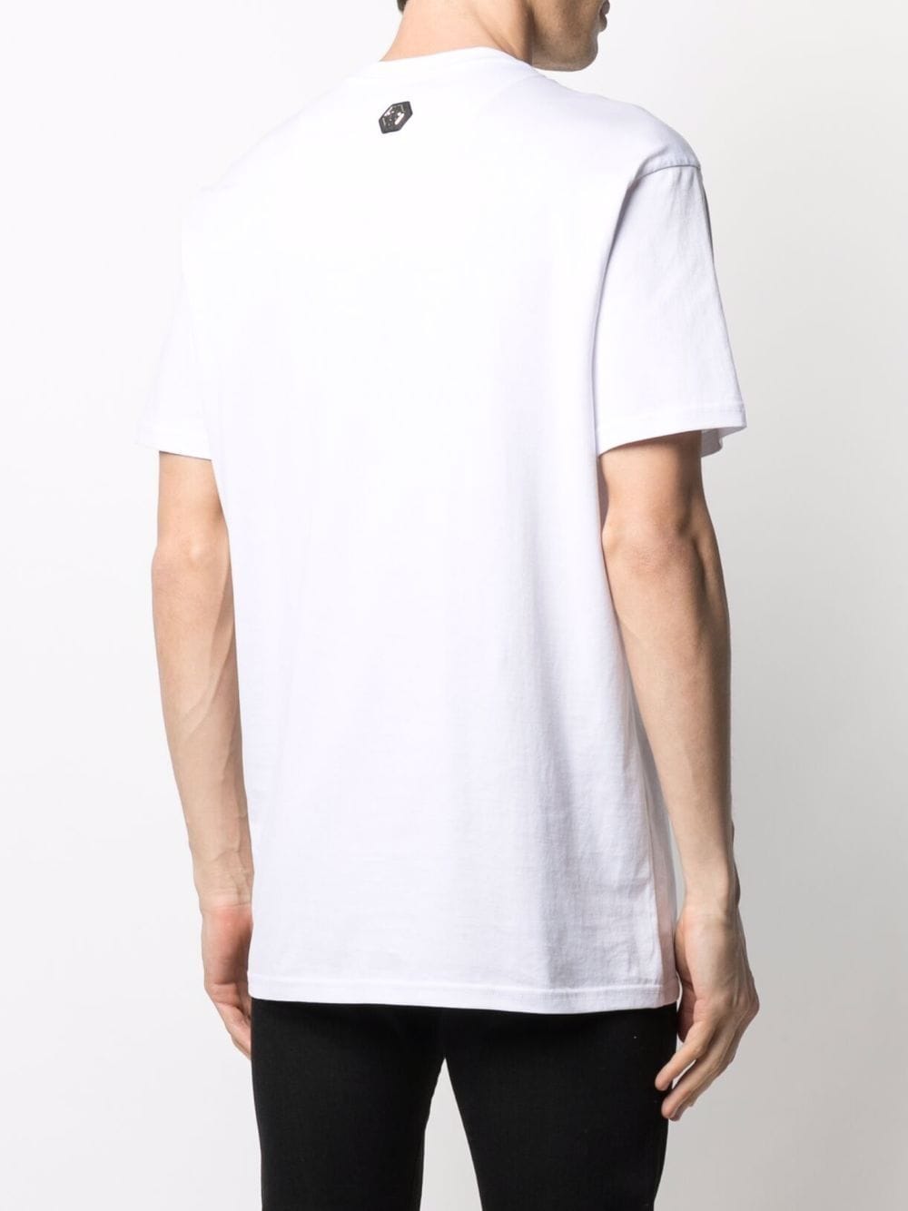 Shop Philipp Plein Logo-print Cotton T-shirt In Weiss