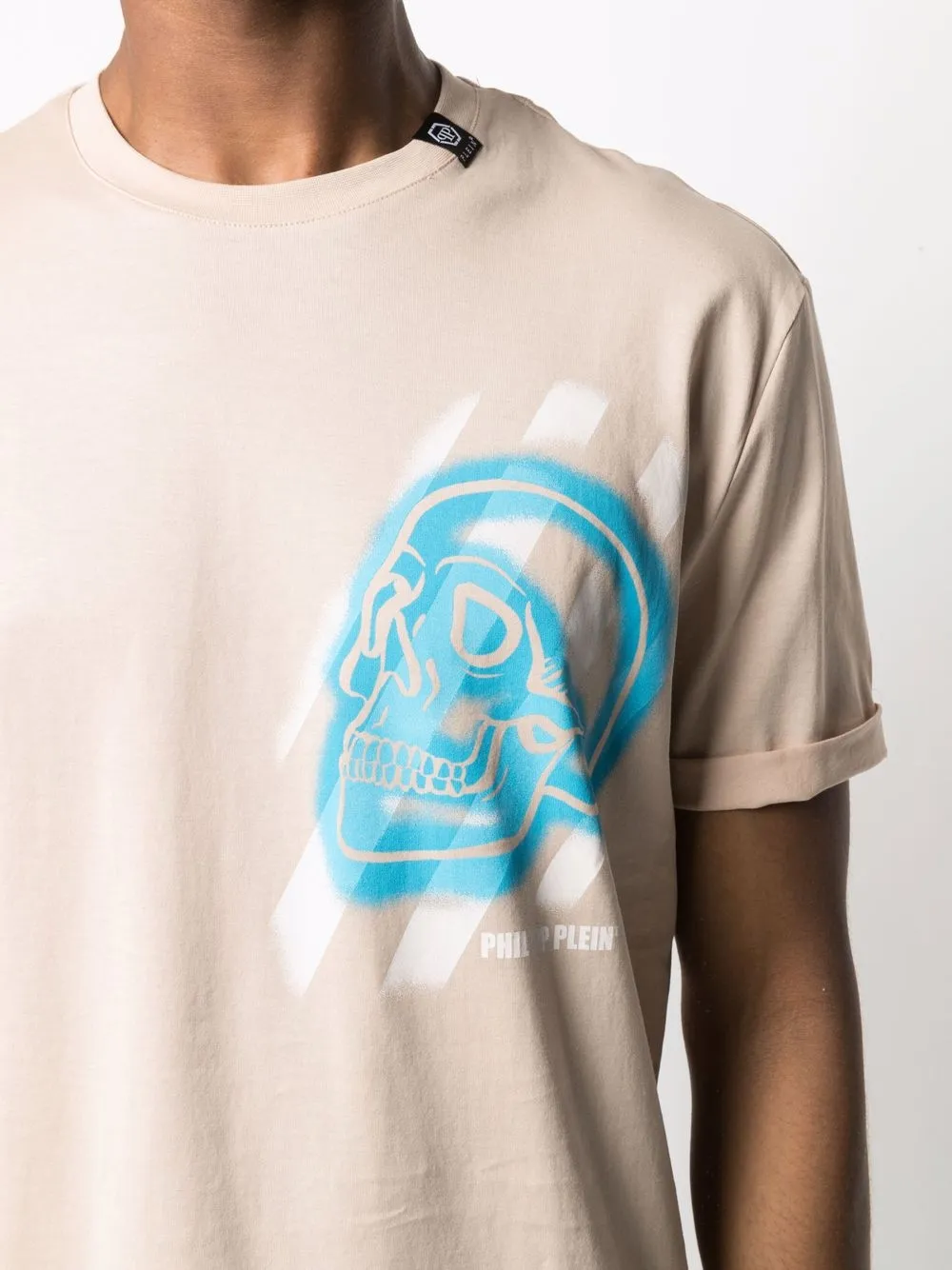 фото Philipp plein футболка с принтом skull
