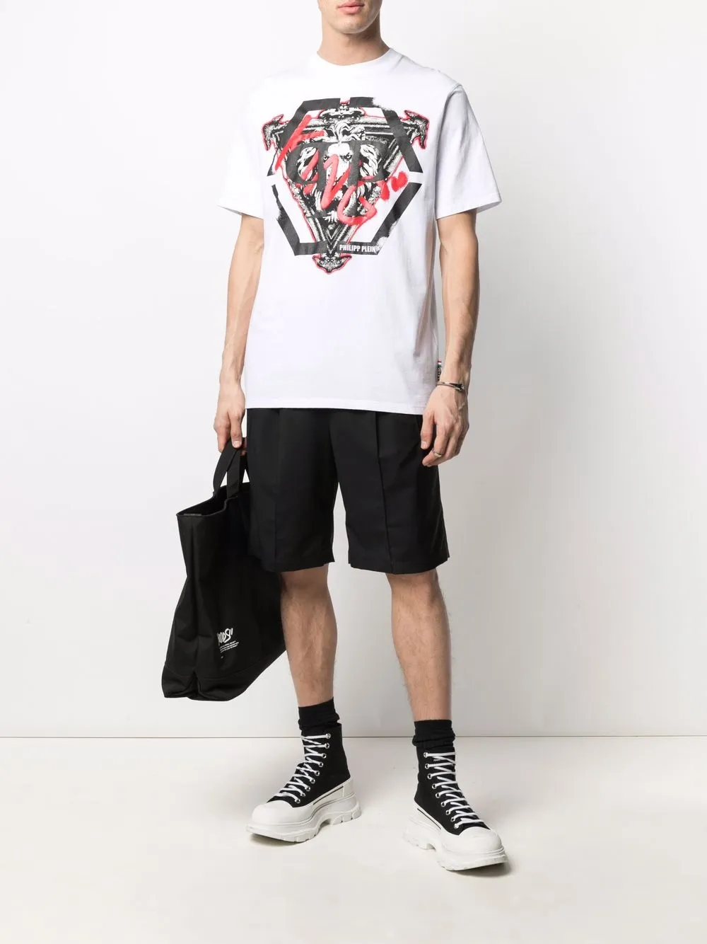 фото Philipp plein футболка с графичным принтом