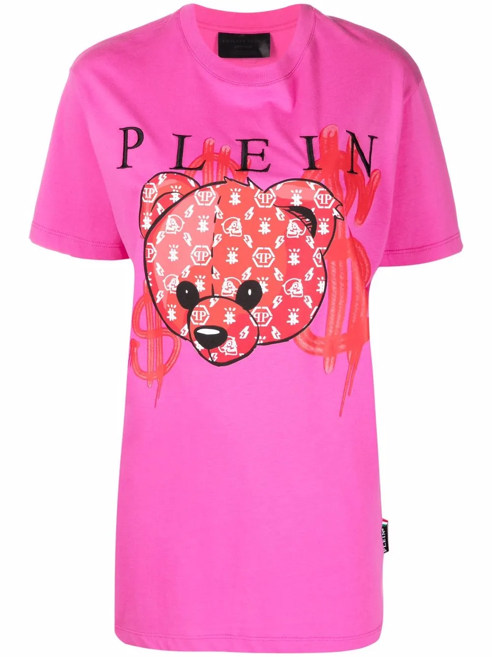 фото Philipp plein футболка с принтом teddy bear