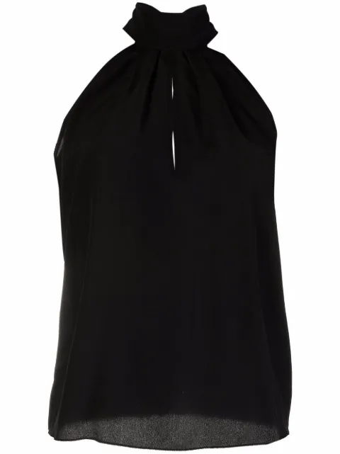 Philipp Plein high-neck chiffon top