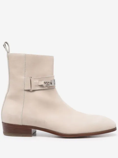 Philipp Plein logo plaque ankle boots