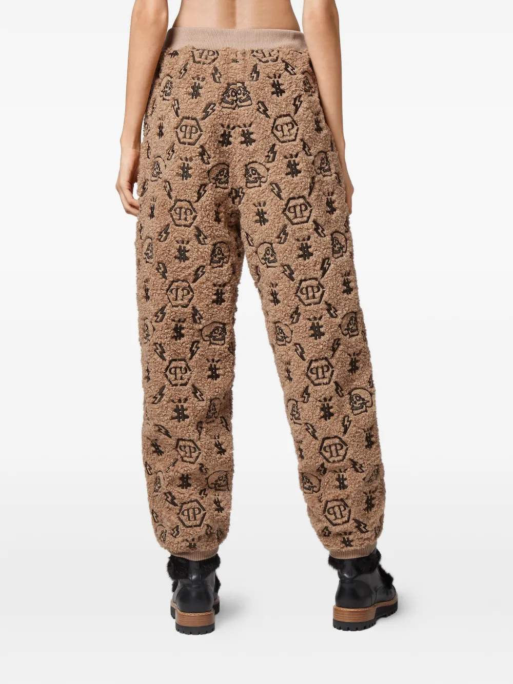 Philipp Plein Trainingsbroek met monogram Bruin