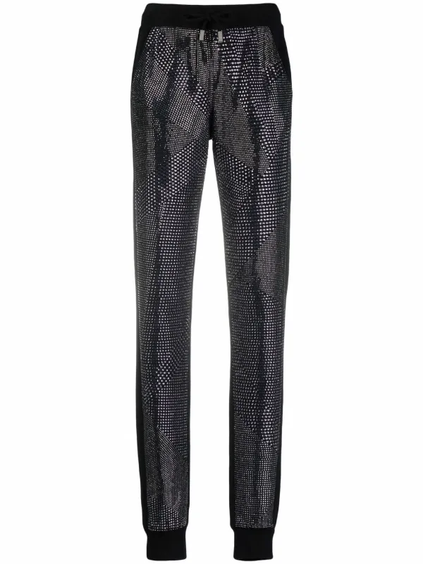 Philipp Plein Crystal slim-cut Track 