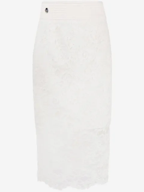 Philipp Plein lace midi skirt