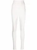 Philipp Plein two-tone high-waisted leggings - White
