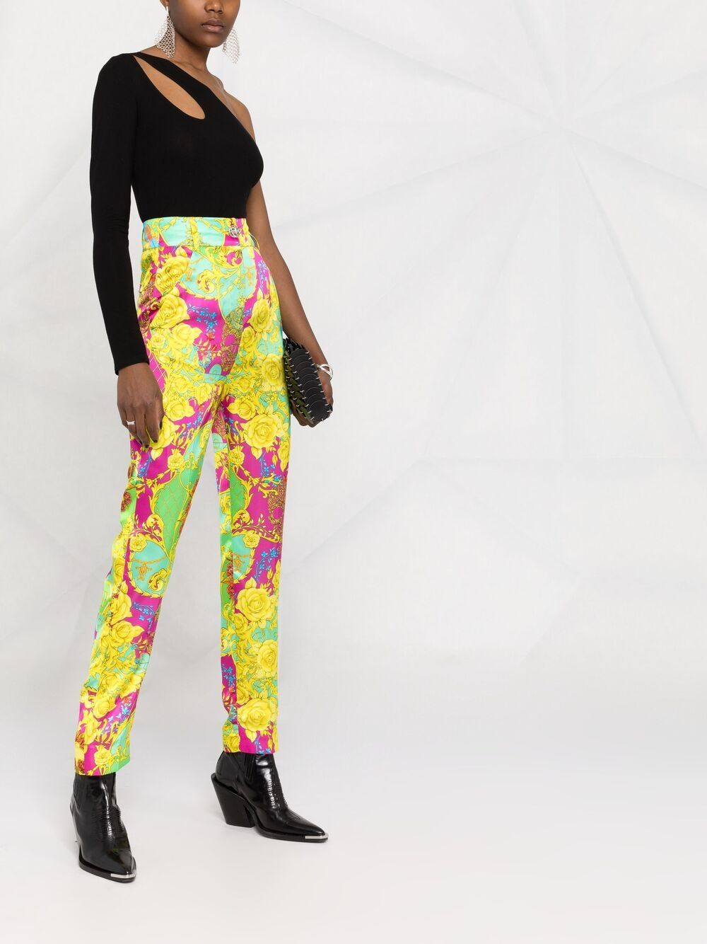 Affordable Versace baroque-print trousers Women