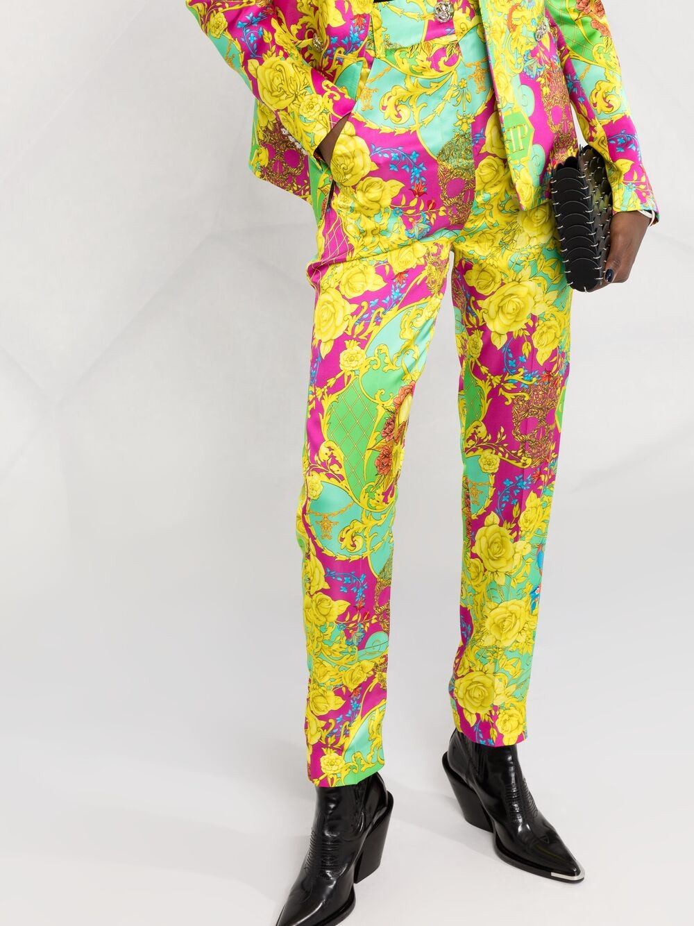 Affordable Versace baroque-print trousers Women