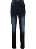 Philipp Plein stonewashed high-waisted jeggings - Blue