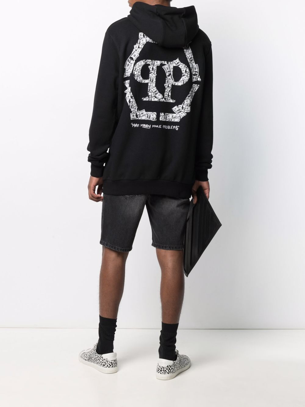 Philipp Plein Hoodie met logoprint - Zwart