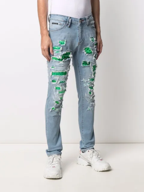 philipp plein ripped jeans