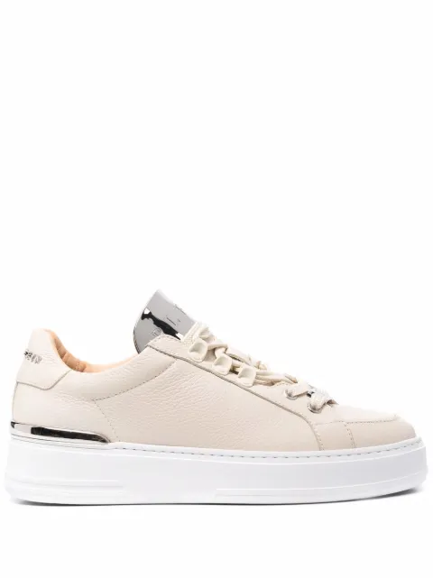 philipp plein菲力沛女士运动鞋系列_logo织带运动鞋_骷髅logo运动鞋