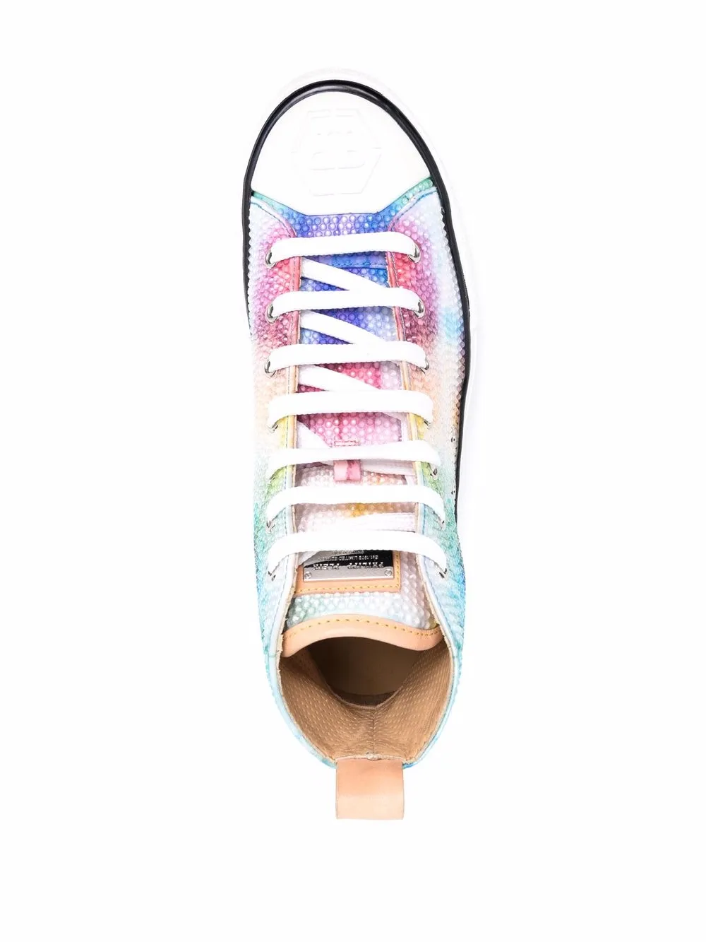 Philipp Plein Megastar tie dye high-top sneakers Blue