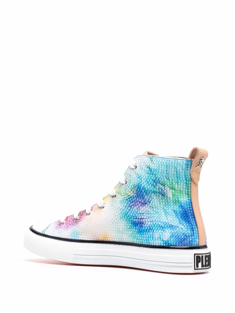 Philipp Plein Megastar tie dye high-top sneakers Blue