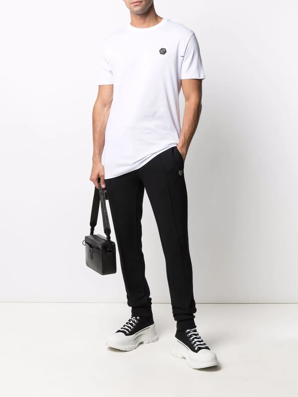 фото Philipp plein футболка с логотипом hexagon