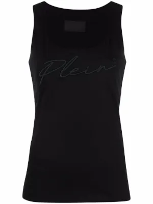 D&G ブラック タンクトップ 40 D&G ブラック タンクトップ 40 Fine-rib tank top in Black for Women