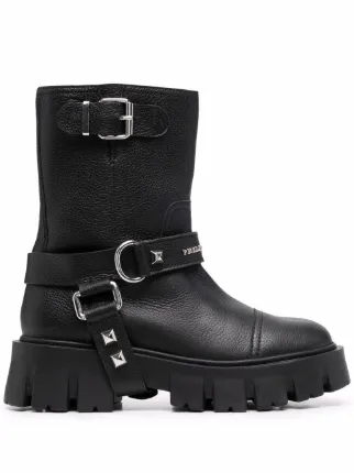 studded chunky boots