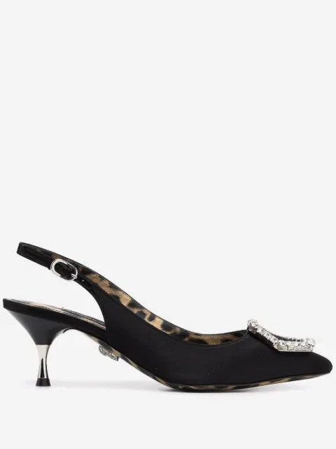 Philipp Plein Crystal Hexagon pointed pumps 