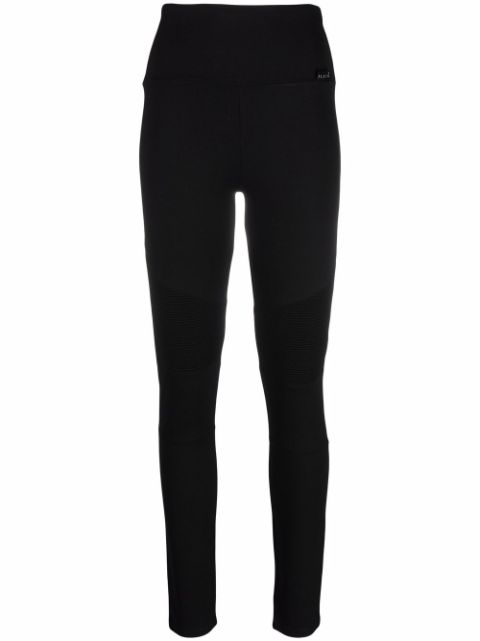 Philipp Plein ribbed-panel biker leggings Women