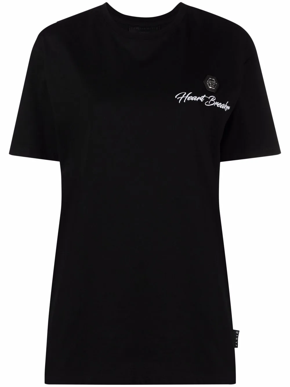 

Philipp Plein playera Heart Breaker - Negro