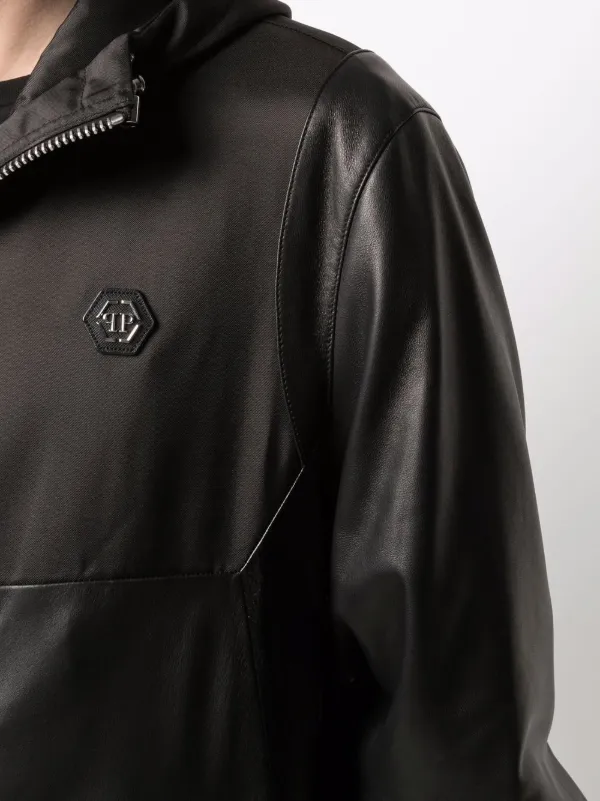 philipp plein jas leer