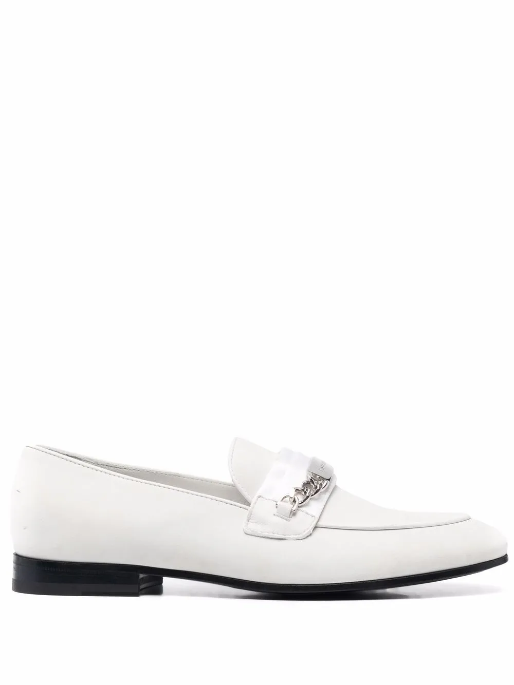 Image 1 of Philipp Plein chain-embellished leather loafers