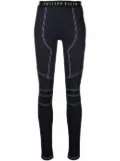 Philipp Plein Super high-waisted denim leggings - Blue