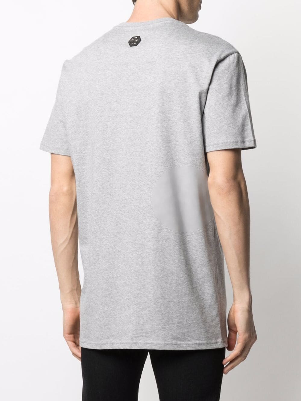 Shop Philipp Plein Logo-print Cotton T-shirt In Grau