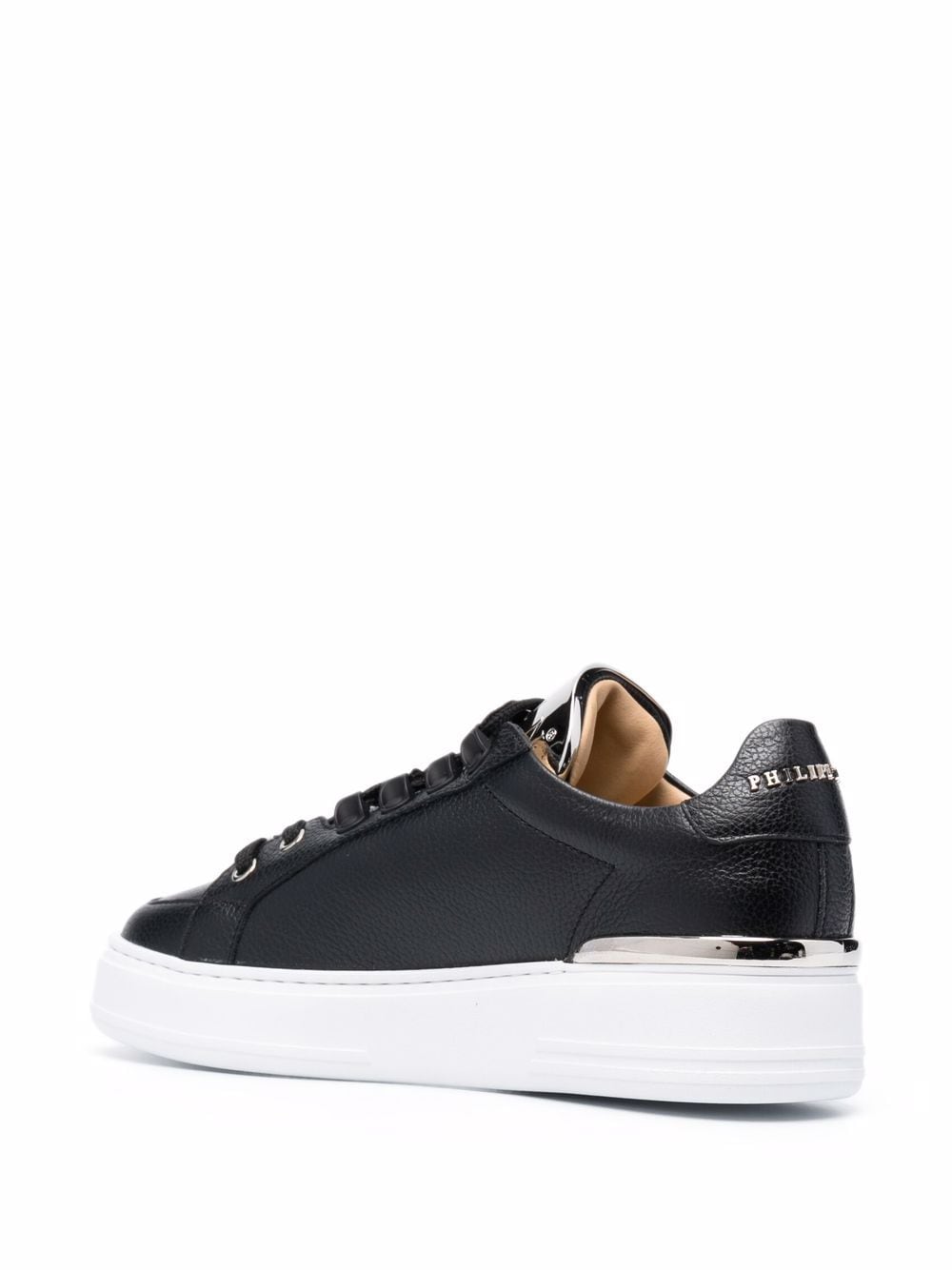 Shop Philipp Plein Networth Low-top Sneakers In Schwarz