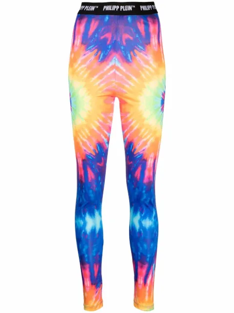 Philipp Plein tie-dye print leggings