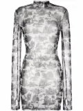 Philipp Plein En PLEIN air-print mini dress - White