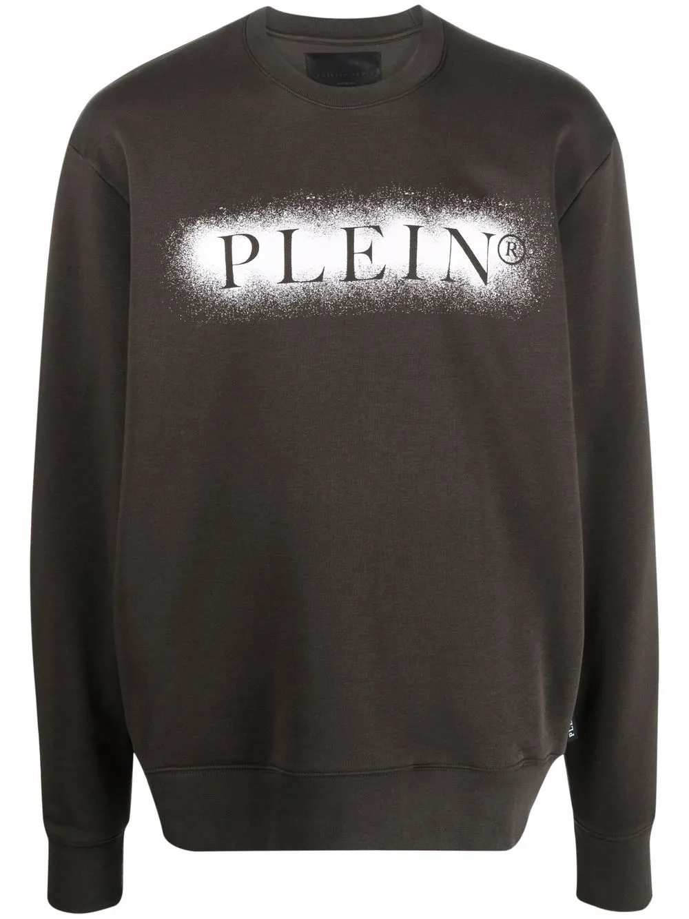 

Philipp Plein sudadera con logo con efecto de espray - Marrón