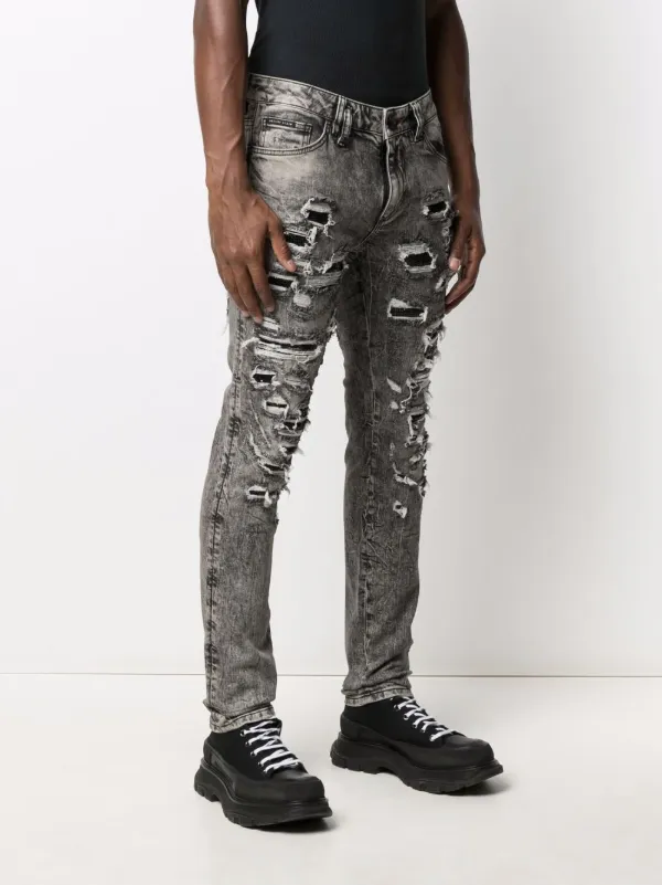 Philipp Plein ダメージ スリムジーンズ 通販 - FARFETCH