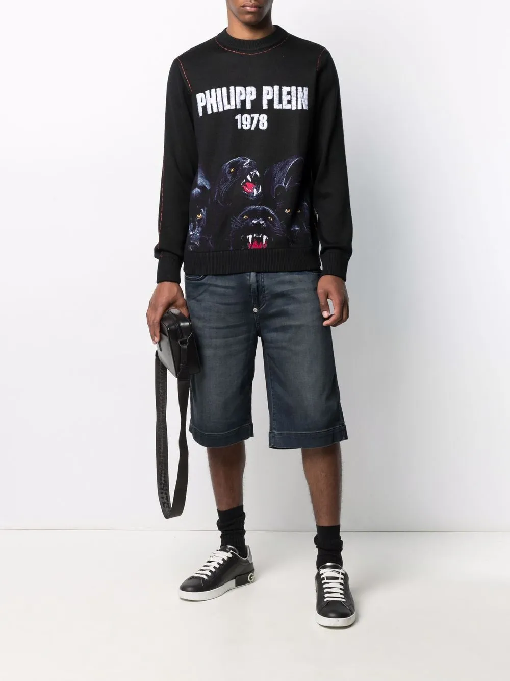 фото Philipp plein джинсовые шорты st. tropez-fit