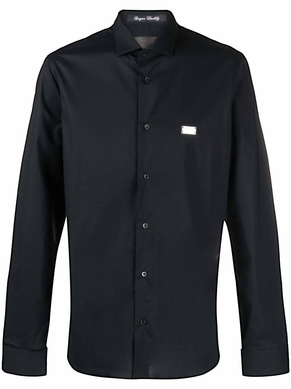 

Philipp Plein logo button-down shirt - Black