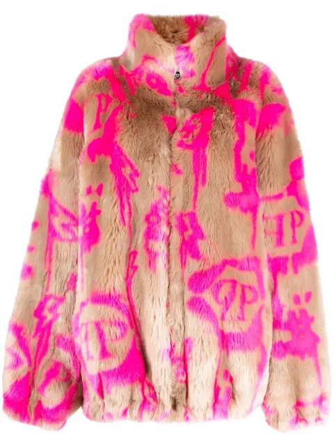 Philipp Plein Monogram zipped jacket